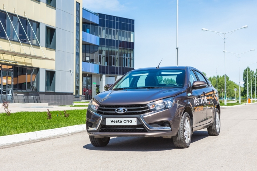 LADA Vesta CNG - началось серийное производство битопливной версии автомобиля 45